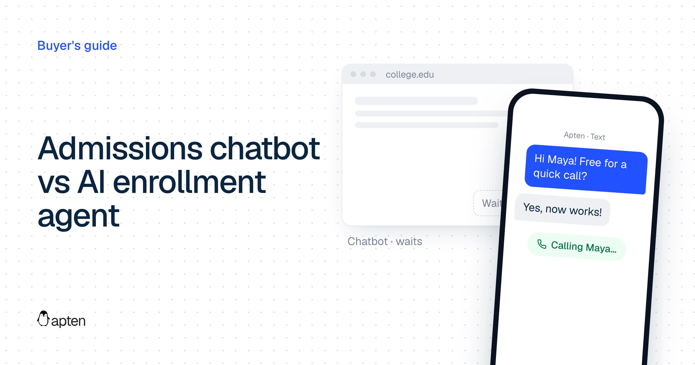 Admissions Chatbot vs AI Agent: What You're Buying in 2026